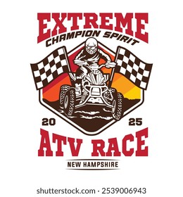 ATV Extreme Race, perfecto para el diseño de camisetas