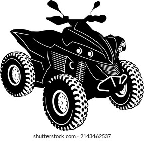 ATV Four Wheeler Vector Logo Quad Bike