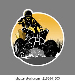 atv freestyle illustration design vector 