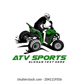 vector de diseño de logotipo de atv