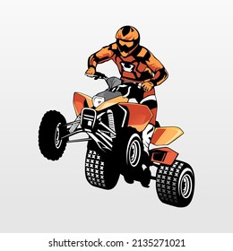 atv logo design icon vector