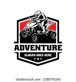 Atv Racing Illustration Logo Vector