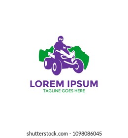 atv ride logo vector design