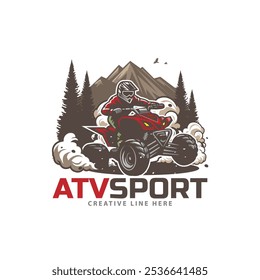 aventura esportiva atv ao lado de hill