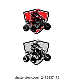 atv sport logo design illustration