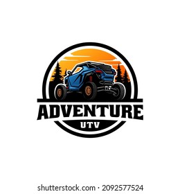 Atv, Utv, Buggy Adventure Illustration Logo Vector