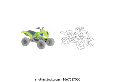 ATV Vector Object Transportation Illustration Bundle