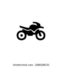 atv vehicle icon in solid black flat shape glyph icon, isolated on white background 