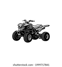 ATV vehicle isolated for illustration and logo design