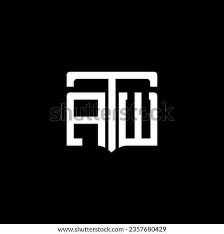 ATW abstract monogram logo design. ATW monogram, minimalist, triangle, hexagon, unique modern flat abstract logo design
 Zdjęcia stock © 