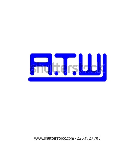 ATW letter logo creative design with vector graphic, ATW simple and modern logo. Zdjęcia stock © 