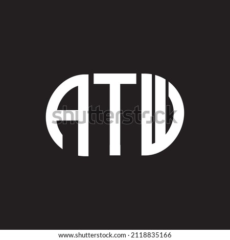 ATW letter logo design on black background. ATW 
creative initials letter logo concept. 
 Zdjęcia stock © 