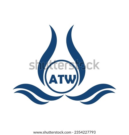 ATW letter logo design with white background in illustrator, ATW Monogram logo design for entrepreneur and business.
 Zdjęcia stock © 
