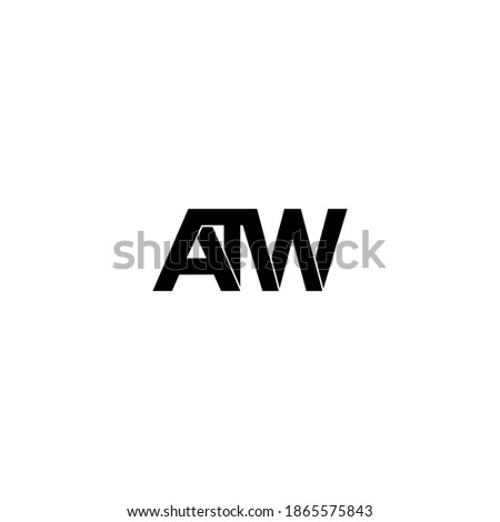 atw letter original monogram logo design Zdjęcia stock © 