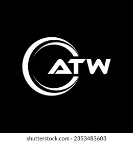 ATW Logo Design, Inspiration für eine einzigartige Identität. Modernes Eleganz und kreatives Design. Markieren Sie Ihren Erfolg mit dem Markieren dieses Logos.