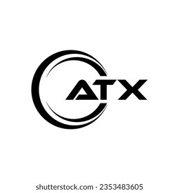 ATX Logo Design, Inspiration für eine einzigartige Identität. Modernes Eleganz und kreatives Design. Markieren Sie Ihren Erfolg mit dem Markieren dieses Logos.