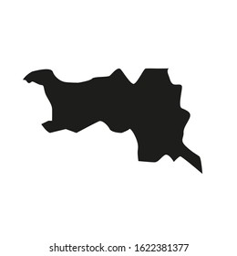 Atyrau region map, country of Kazakhstan