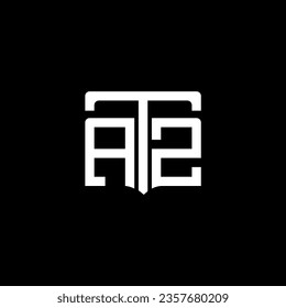 Diseño de logotipo de monograma abstracto ATZ. Monograma ATZ, minimalista, triángulo, hexágono, diseño único de logotipo abstracto plano moderno
