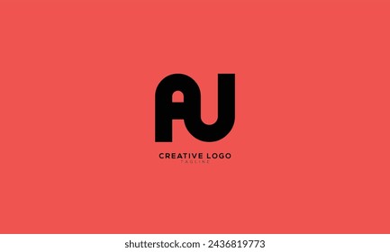 AU Abstract initial monogram letter alphabet logo design