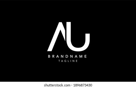 Ag Elegant Logo Template Gold Color Stock Vector (Royalty Free ...