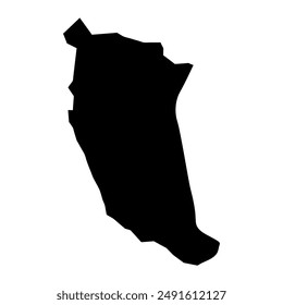 Au Cap district map, administrative division of Seychelles. Vector illustration.