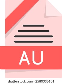 AU Flat Style Icon Design