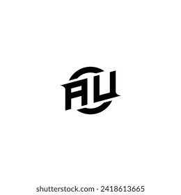 AU initial game logo, banner design for your e-sports or streaming team