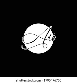 AU Logo für erste Handschrift, Vektorgrafik