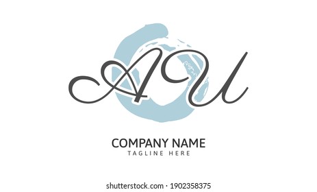 AU Logo für erste Handschrift, Vektorgrafik