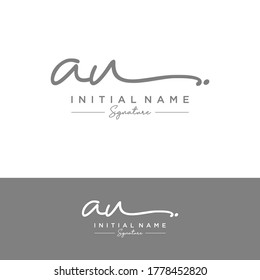 AU Initial letter handwriting and signature logo.