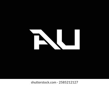  AU initials letter company logo