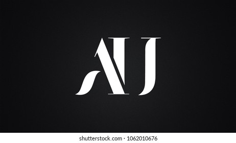 Aj Letter Logo Desig N Template Stock Vector (Royalty Free) 1052061110