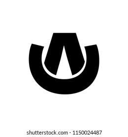 au letter vector logo