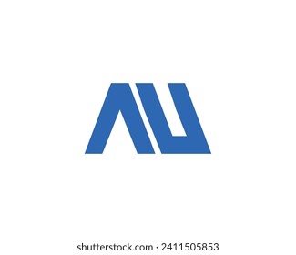 AU logo design vector template