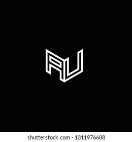 AU Logo Letter initial Designs Templete