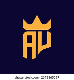 AU Logo. AU Letter Logo luxury design for your company.