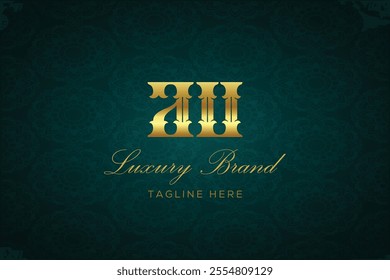 AU LUXURY LETTER LOGO DESIGN. It is a luxury letter monogram logo, this logo is made by combining two letters