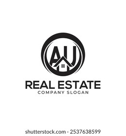 AU Real Estate Logo template