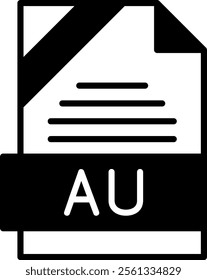 AU Solid Style Icon Design