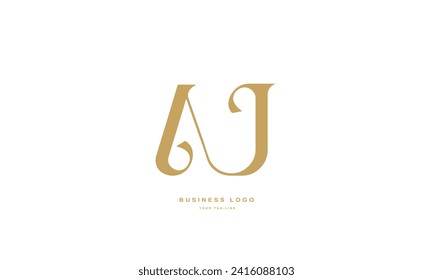 AU, UA, A, U, Abstract Letters Logo Monogram