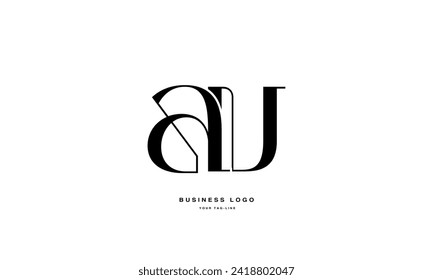 AU, UA, A, U, Abstract Logo design