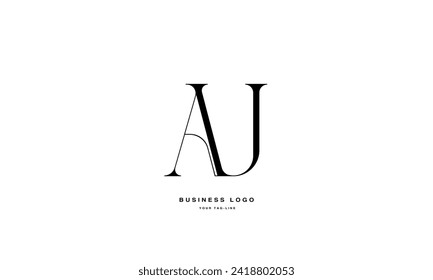 AU, UA, A, U, Abstract Logo design