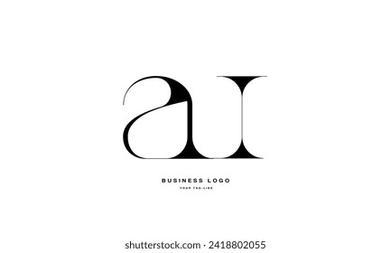 AU, UA, A, U, Abstract Logo design