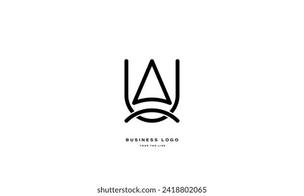 AU, UA, A, U, Abstract Logo design