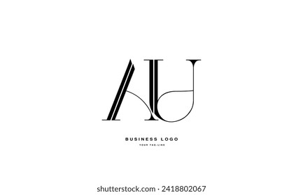 AU, UA, A, U, Abstract Logo design