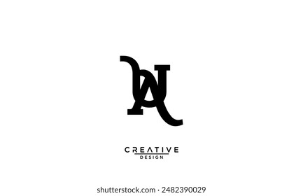 AU, UA, A, U, Abstract Letters Logo Monogram