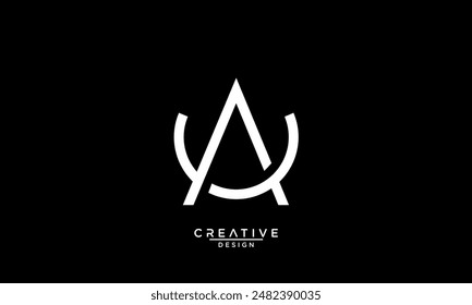 AU, UA, A, U, Abstract Letters Logo Monogram