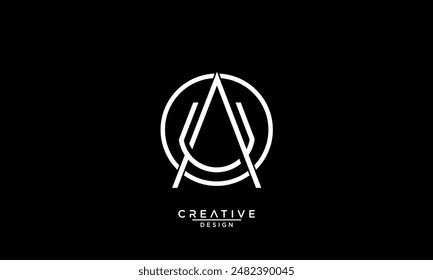 AU, UA, A, U, Abstract Letters Logo Monogram