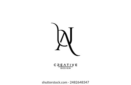 AU, UA, A, U, Abstract Letters Logo Monogram