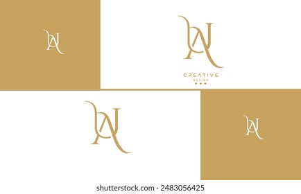 AU, UA, A, U, Abstract Letters Logo Monogram